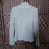 GREY,XL,SHIMMER TURTLENECK