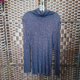 BLUE ROSE GOLD,XL,SHIMMER TURTLENECK