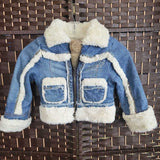 BLUE,4,FUR LINED JEAN JACKET