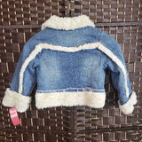 BLUE,4,FUR LINED JEAN JACKET