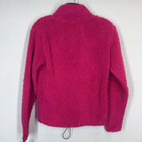 PINK,XS,HALF ZIP SWEATER