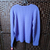 PURPLE,XL,LAMBSWOOL SWEATER