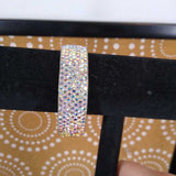 SILVER,OS,SPARKLE BANGLE