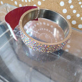 SILVER,OS,SPARKLE BANGLE