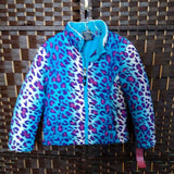 MOUNTAIN PEDITION,BLUE+,XS(4-5),CHEETAH PUFFER COAT