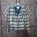 MAGGIE LONDON,BLACK GOLD,XL,BLAZER