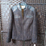 BROWN,2,TWEED JACKET