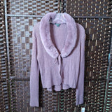 WID FABLE,LILAC,MEDIUM XXL,JR SWEATER WITH FAUX COLLAR