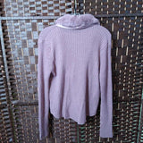 WID FABLE,LILAC,MEDIUM XXL,JR SWEATER WITH FAUX COLLAR