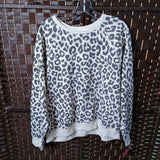 GRAYSON/THREADS,GR/CREAM,XXL,ANIMAL PRINT TOP