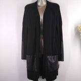 BLACK,XS,CARDIGAN W/POCKETS