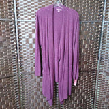 BAREFOOT DREAMS,BURGUNDY,S/M,LONG CARDIGAN