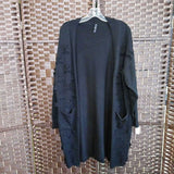 BLACK,S/M,LONG CARDIGAN