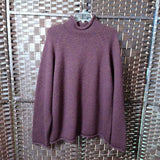 J CREW,BURUNDY,XL,WOOL MOCKNECK SWEATER