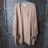 SUSAN GRAVER,TAN,2X,CARDIGAN