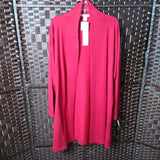 SAMANTHA ERIN,RED,2X,CARDIGAN DUSTER