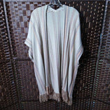 MYSTREE,CREAM+,OS,FRINGE CARDIGAN