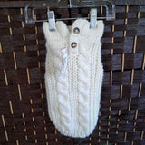 CREAM,XS,PET SWEATER