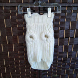 CREAM,XS,PET SWEATER