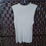 CREAM,SMALL,GLITTER TANK SWEATER