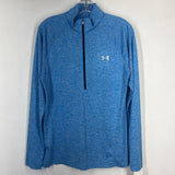 BLUE,LARGE,1/2 ZIP ACTIVE TOP