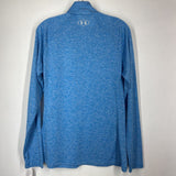 BLUE,LARGE,1/2 ZIP ACTIVE TOP