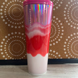 PINK RED WHITE,24 OZ,HOLIDAY ABSTRACT