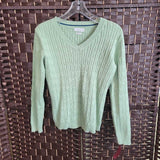 LT GREEN,MEDIUM,V NECK SWEATER