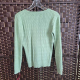 LT GREEN,MEDIUM,V NECK SWEATER