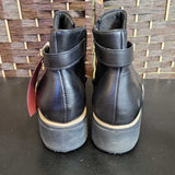 BLACK,7.5,COLLECTION ANKLE BOOTS