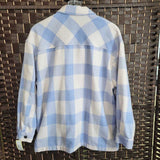 HFX,BL/WH,SMALL,PLAID SHACKET