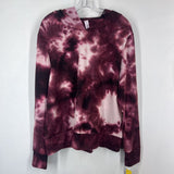 VOGO,PUR/WH,LARGE,TIE DYE HOODIE