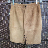 G-III,TAN,7/8,SUEDE SKIRT