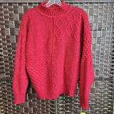 RED,SMALL,MOCKNECK SWEATER