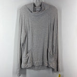 YOGA LICIOUS,GREY,XL,COWEL NECK TUNIC