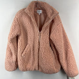 PINK,XS,SHERPA FUR JACKET