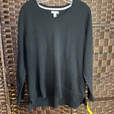 BLACK,1X,SWEATER