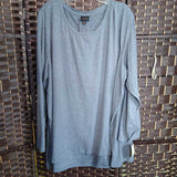 GRAY,3X,LONG SLEEVE TOP