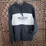 BL/WH,LARGE,HOODIE