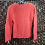 CORAL,MEDIUM,COTTON SWEATER