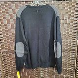 BL/GR,LARGE,CARDIGAN