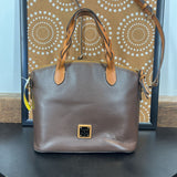 BROWN+,9X11X5,WEXFORD LEATHER CELESTE SATCHEL