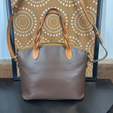 BROWN+,9X11X5,WEXFORD LEATHER CELESTE SATCHEL