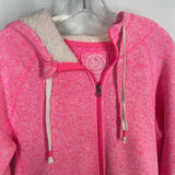 PINK, ZIP UP FLEECE HOODIE