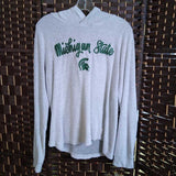 white,large,msu hoodie