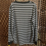 dk grey blk,xl,stripe pull over