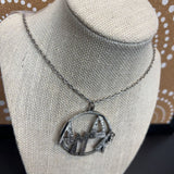 Silver, Amor Round Necklace