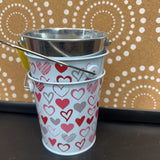 Red+,3 pc,Set of Valentines Buckets