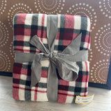 Red+, Plaid Fleece Throw