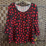Michael Kors,Bl/Red,Large,Hearts Top